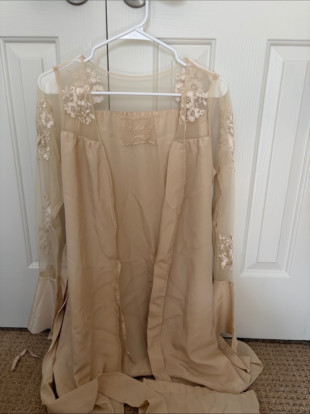 Robed with love maid of honor robe